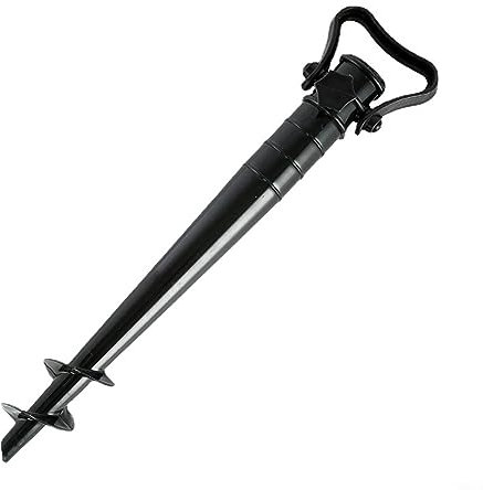 Soporte para paraguas, ancla de tierra, enchufe universal de tierra, soporte para paraguas al aire libre, enchufe fijo de playa para sombrilla al aire libre, 39 x 10 cm