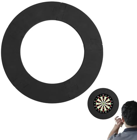 Cognitivex Dartboard Surround Ring,Dart Board Surround Ring Universal Dartboard Wall Protection Board Darts Board Jigsaw Ring Design Dart Board Wall Protector Ring Splicing for Dart Lovers.