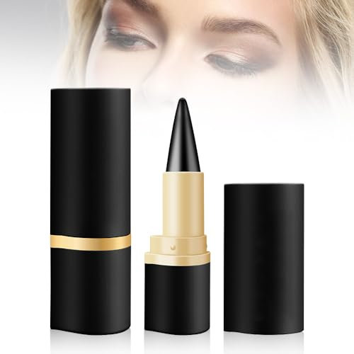 Matte Schnell Trocknender Eyeliner, 2024 Neuestes 2 Stück Wischfester Schwarzer Eyeliner Stift Gel, Wasserfester Lidschatten für Ein Alltägliches Lang Anhaltendes Augen Make up (Schwarz)