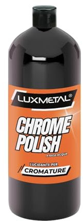 Lux Metal - Chrome Polish Polish pour chrome 1 KG Pâte à polir abrasive idéale pour le chrome élimine les rayures impuretés oxyde rouille polit nettoie sans rayer carrosserie voiture moto bateau