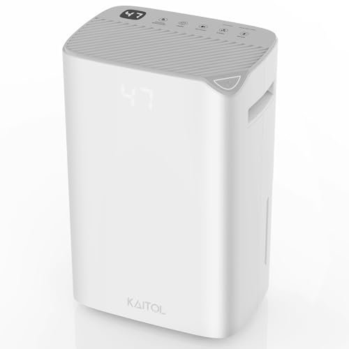 KAITOL Luftentfeuchter 25L/D, 2.5L Wassertank, mit WLAN-APP und NI und Touchscreen, verfügt die Funktionen Entfeuchten/Trocknen/Wasser voll-Erinnerung/Schlafmodus/Auftauen/Luftreinigung.