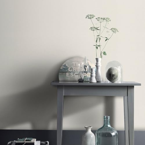 Erismann Elle 10444-01 Non-Woven Wallpaper Linen Look Plain Textile Structure Cream White