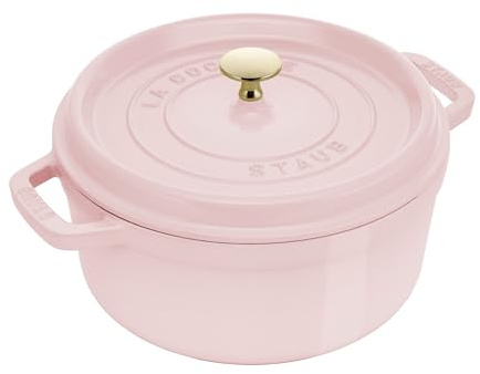 Staub Cast Iron 4-qt Round Dutch Oven - Peony Pink
