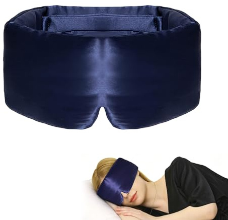 FMPXYYA Antifaz para Dormir De Seda Suave, Máscara Opaca con Diadema Ajustable, Antifaz De Sueño Cómodo para Hombre Y Mujer, Ideal para Viajes, Siestas, Meditación Y Descanso Diario