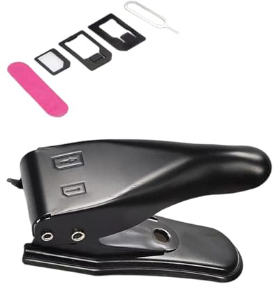 Strumento di taglio per schede multifunzione con perno di espulsione e adattatore Facile da usare Carte Cutter Ejection Pin Adapter Set Trimming Multi-formato Portatile Smartphone Accessori