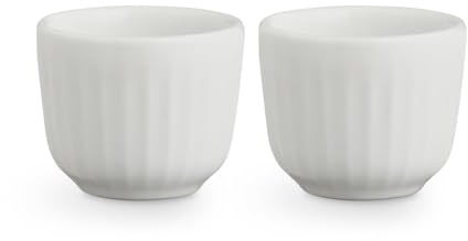 Kähler äggkopp Ø5 cm 2 st. Hammershøi legendarisk design Tidlös, vit