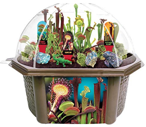 Toys by Nature Biosphere Carnivorous Creatures Terrarium Starter Kit with Complete Supplies to Grow Meat-Eating Plants! Ideal for Indoor Home Plant and Creative Displays