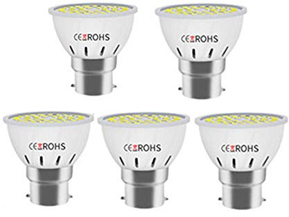 HEELPPO Bombilla Frigorifico Bombilla Led A Bombilla Led B22 Bombillas Led E27 Bombilla Led E27 Bombillas Led para iluminación del hogar b22,Warm white-80beads