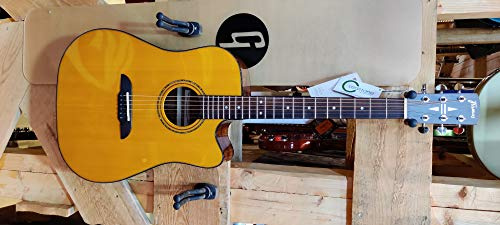 Framus Legacy FD 14 SV Dreadnought Akustisk Gitarr – High Polish Yellow – Westerngitarre med ljudtagare
