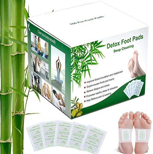 Cerotti Detox Piedi - 100pcs Detox Foot Pads Cerotti Purificanti Piedi Detox Foot Patches può Accelerare il Metabolismo e Rimuovere le Tossine dal Corpo e Modificare la Qualità del Sonno