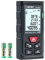 Laser Measure Device 165ft (50m), Digital Tape Measure with Bubble Level and Large LCD Display, Portable Digital Measure Tool Range Finder, Area/Volume/Pythagoras Measurement - 99 Max storage Record