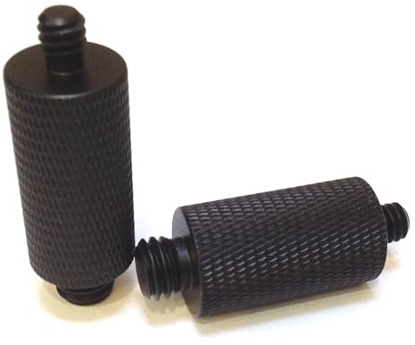 2x D-SLR Camera 3/8 Male To 1/4 Male Micro-phone Tripod Extension Screws Connect-or Adapter Direct Broadcast Live Streaming Bracket Support Fixing Extended Screw Photograph-y Parts Accessories