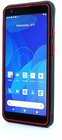 RUGLINE 6 tum robust PDA Android 13 handhållen terminal 4 GB RAM 64 GB ROM, CM60 2D-skanner streckkodsläsare, 4G WiFi GPS, 8 000 mAh batteri, IP68 vattentät Android-streckkodsläsare för lagerlager