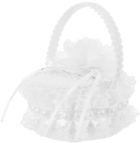 CAXUSD Cesta De Anillos Almohada De Boda Cesta De Flores Cojín Para Anillos Accesorio Versátil