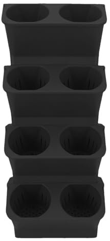 Vasi per irrigazione – Vaso per piante autoirrigante in PP con serbatoio trasparente | Vasi per piante da interni stile decorativo moderno | Supporto per piante da parete ideale per casa, ufficio e