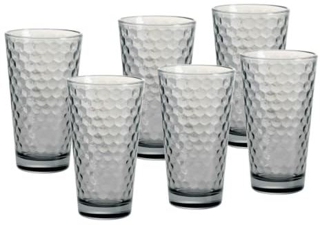 Ritzhoff & Breker longdrinkglas-set Favo, 6 delar, grå
