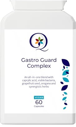 QW Gut Comfort | Gentle Daily Digestive Balance Capsules for Everyday Use | Gastro Guard Complex with Zinc, Aloe Vera & Live Cultures | Vegan Friendly | Made in The UK