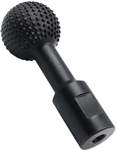 SHOWERORO Fresa Rotativa Esférica de Acero al Carbono para Amoladora Angular 10 MM Herramienta para Tallar y Pulir Madera Accesorio Resistente Corrosión para Trabajos de Carpintería y