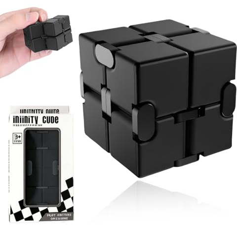 CEJAS 1 Pieza Cubo Infinito Fidget Toy para Adultos - Juguete Anti-Estrés y Ansiedad para Oficina - Mini Cubo Mágico para Relajación y Concentración