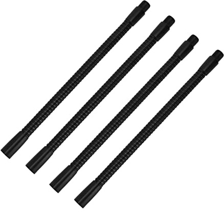 Manguera de Lámpara de Mesa, 4 Piezas Manguera de Lámpara de Cuello de Cisne Aluminio Calibre de 10 Mm Manguera de Lámpara de Escritorio de Mesa Flexible Accesorios de Iluminación (20 centímetros)