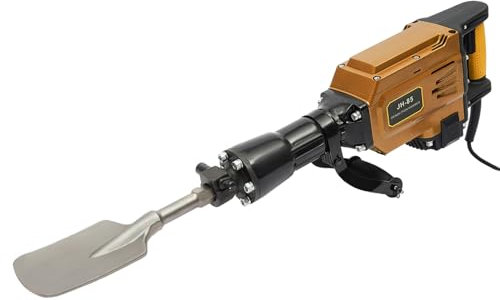Electric Demolition Jack Hammer, 220V 1700W Concrete Breaker Pneumatic Drill, Heavy Duty Jack Hammer Concrete Breaker with Scraping Chisel Flat Chisel