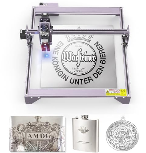 ATOMSTACK A Series 5W Engraving Machine, 5W Output Power Engraver Cutter for Wood Stainless Steel Leather, Eye Protection Fixed-Focus, Engraving Area 400x410mm