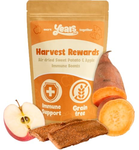 YEARS 2-in-1 Sweet Potato & Apple Vegan Dog Treats | 75g | Soft Dog Chews for Adult & Puppy