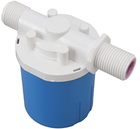 Aumotop Vanne à Flotteur Automatique D'eau Intérieure, Vanne de Contrôle Compacte pour Réservoir D'eau, à Flotteur en Plastique pour Piscine, énergie Solaire, Bleu (Entrée latérale)