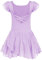 Arshiner Ballettkleider Mädchen Ballettkleidung Kinder Ballerina Kleid Lila Ballettrock Baumwolle Ballettanzug Tanzbody mit Rock Tütü 2-3 Jahre