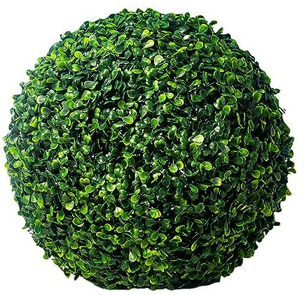 HUHJYUGE Kunstpflanzen Dekorative Kugeln Runde 48cm, Realistische Garten Deko Buchsbaum Kugel Wetterfest, Künstliche Pflanze Nicht Verblassend, Verwendet Im Hinterhof, Balkon