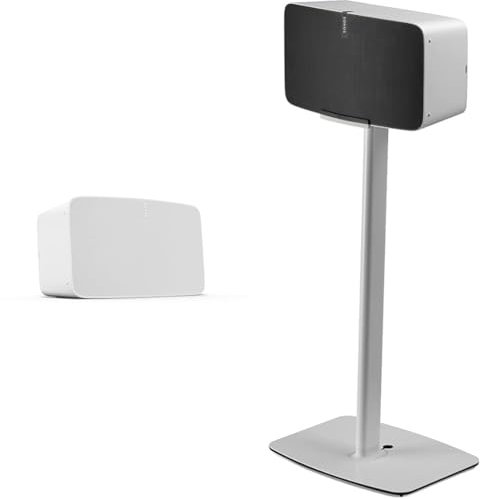 Sonos Five (Weiß) - HiFi Sound Experience, Stereo Sound, Flexson Bodenständer Weiß