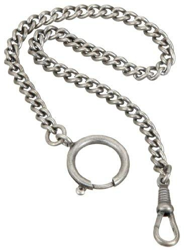 PUREgrey Cadena de reloj de bolsillo de plata antigua para todos los relojes de bolsillo que no son nuevos, plata