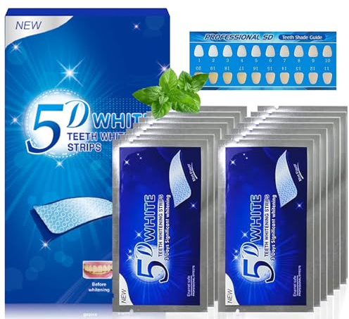 liuchanghe 28 Piezas Tiras Blanqueadoras Dientes, Blanqueador Dental