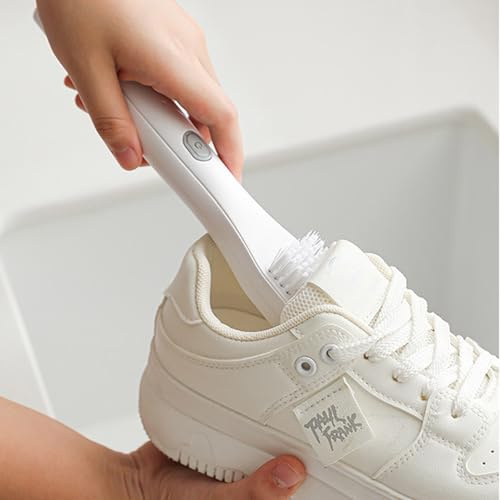 Electric Shoe Cleaning Brush for Leather,Polishing Sneaker Cleaner Brushes Scrubber Boot Scrapper Outdoor,Cordless,Rechargeable for Sports,Golf Shoes-Cleans Mud, Dirt & Stains in Minutes