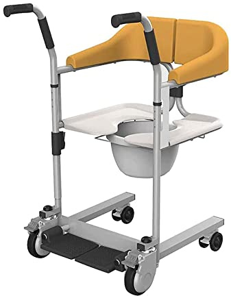 kazeRyu Förflyttningsstol For Patienter - Badrumslyft, Manuell Toalettrullstol Äldre/patienter, 120 Kg Kapacitet(A)