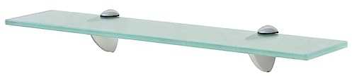Tomostar Étagère Murale en Verre Trempé, Étagère de Douche Tablette de Salle de Bain Murale 50 x 20 cm 8 mm