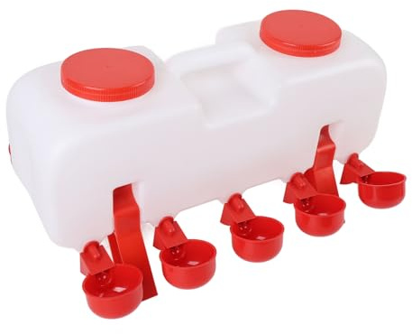 HEEPDD Abbeveratoio Professionale per Polli, Dispenser Automatico in ABS con Riempimento Automatico con Grande capacità per Anatre, Oche e Uccelli in Pollai o Ambienti all'aperto