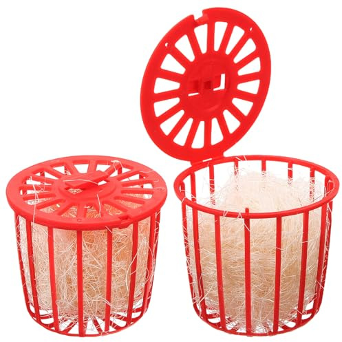 Healifty Nid Suspendu pour Perroquets et Perruches Bol à Nid D'oiseau en Corde de Jute Naturelle, Refuge Nichoir pour Cage, Lot de 1 Panier Nidification Oiseaux Adapté la Reproduction