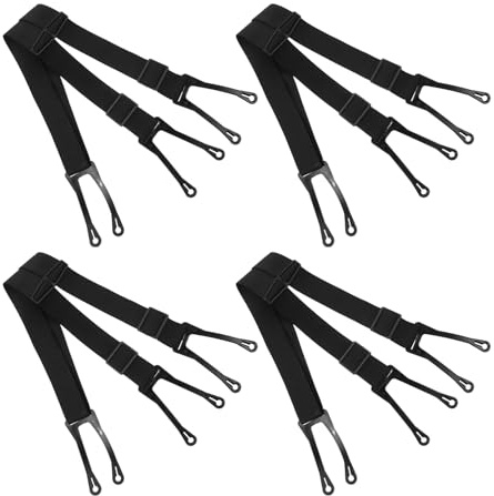 Luxshiny Tirantes Ajustables para Pantalones de Hockey XL, Correas Elásticas Antideslizantes, Equipo de Protección para Patinaje sobre Hielo, Cinturón de Tracción para Deportes de