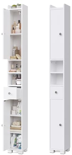 Mondeer Tall Slim Bathroom Cabinet for 20cm Width Small Spaces