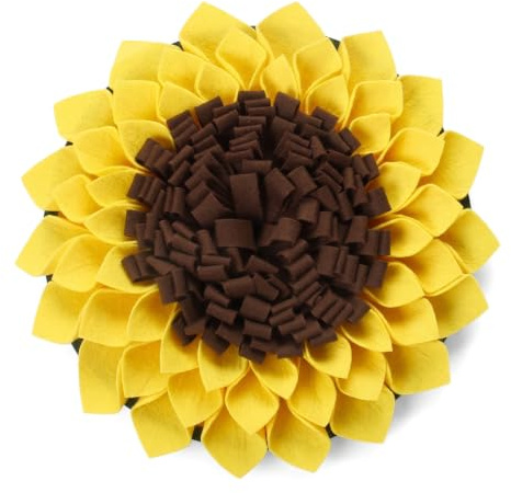 1 Pièce Tapis de Fouille Chien Tournesol, 1 Pièce en Feutre Antidérapant