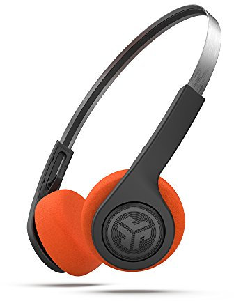 JLAB Rewind Casque Audio Bluetooth 4.2 sans Fil avec 12 Heures de Batterie, Son Personnalisé EQ3, Micro Intégré, Contrôle de la Musique et Gestion des Appels, Style Rétro Années 80/90, Noir