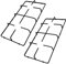 SPARES2GO Pan Support Burner Grate Stand compatible with Beko Gas Hob Cooker (Pack of 2, 475mm x 230mm)
