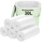 Biodegradable Trash bags 80PCS, Aievrgad 30L/8Gallon small Garbage bags/For Countertop Bin. Bin Liner/Trash/rubbish Bags, 100% Recycled,Tough, degradable, Compost Bags for kitchen/household-white