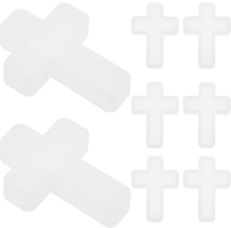 NOLITOY 10 Stücke Kreuz Silikonform Anhänger DIY Formen Harz Dekorative Handwerk Schmuck Machen Formen Für DIY Anhänger Handwerk Schmuck Machen