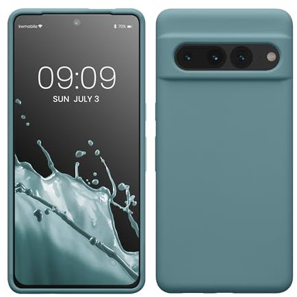 kwmobile Handyhülle für Google Pixel 7 Pro Hülle, für Pixel 7 Pro Case - Hülle Silikon - kabelloses Laden - Antique Stone
