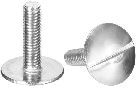 sourcing map Viti a testa piatta extra large M5 x 20 mm, 5 bulloni a testa rotonda in acciaio inossidabile 304