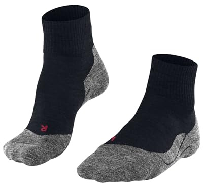 FALKE Herren Wandersocken TK5 Wander Short M Sso Wolle Funktionsmaterial antiblasen dünn 1 Paar, Blau Marine 6121, 46-48