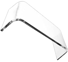 Guangcailun Laptopställ förhöjning Transparent Snyggt Viktigt Tillbehör Släta Rundade Hörn Utmärkt Kontorsskrivbord Transparent Skrivbordsorganisatör Tillbehör Hemmakontor Konferens , 38x19x10 cm