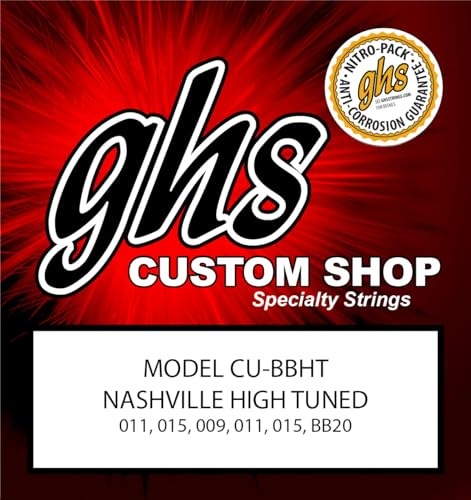 GHS Strings Nashville High Tuning Guitar Strings, Light Gauge (11-20)